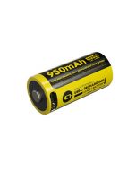 Nitecore NL169R Oplaadbare 16340 Li-Ion batterij 950mAh met USB-C Poort