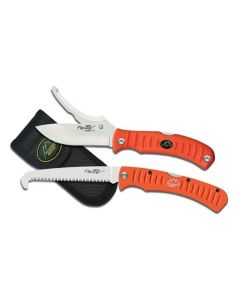 Outdoor Edge Flip n' Blaze Saw Combo set oranje