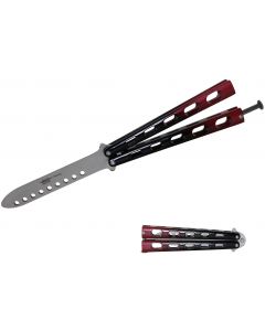 JKR Training Balisong Vlindermes zwart-rood 