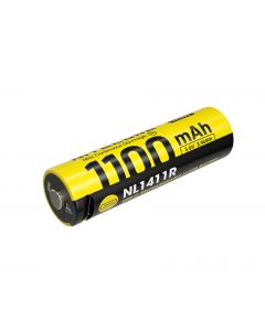 Nitecore NL1411R Oplaadbare 14500 Li-Ion batterij 1100mAh met USB-C Poort