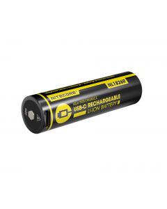 Nitecore NL1826R Oplaadbare 18650 Li-Ion batterij 2600mAh met USB-C Poort