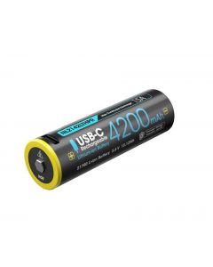 Nitecore NL2142LTHPR USB Oplaadbare 21700 Li-Ion batterij 4200mAh