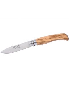 Joker Olive Wood Handle 8 Cm Stainless Steel Folding Knife With Virolock