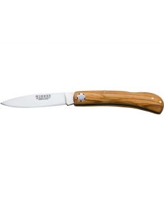Joker Olive Wood 8 Cm Blade Length Lock Back Craft Folding Knife.