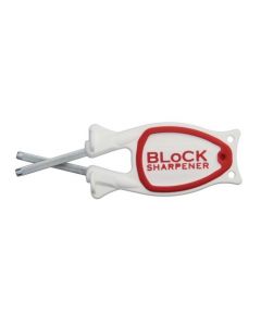 The Block Sharpener 2.0 wit - rood - Messenslijper